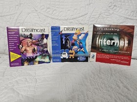 Lot Of 2 Official Dreamcast Magazine Demo Discs With Sleeves Clean + Internet 