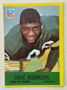 1967 PHILADELPHIA FOOTBALL = #80 DAVE ROBINSON ROOKIE = PACKERS - Bild 1 von 4