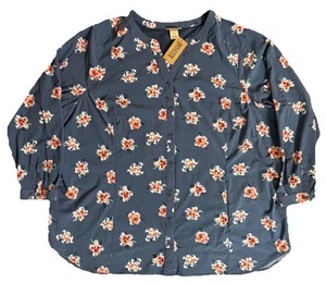 Duluth Trading Co Floral Duluth Flex Sidewinder Tunic Shirt 3X NWT - Picture 1 of 9