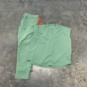 Conjunto Médico Figs Colección Técnica Grande XL Rafaela Top Y Pantalón Verde Mujer - Imagen 1 de 19