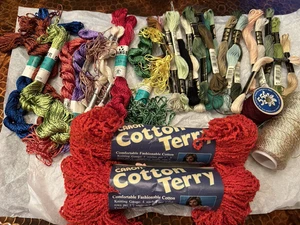 Lot of Embroidery Floss, Specialty Flosses, and Specialty Thread - Picture 1 of 1