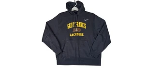 Sudadera con capucha Nike Saint Francis Lacrosse para hombre XL negra - Imagen 1 de 10