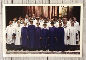Grace Cathedral San Francisco CA Choristers Boys Choir California Postcard - Picture 1 of 4