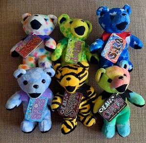 Grateful Dead 5" Bear Cubs Series B Full Set Lot of 6 Liquid Blue Mint  - Bild 1 von 3