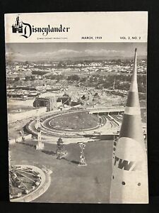 Disneylander Magazine March 1959, Matterhorn, Monorail, TWA Rocket photos Disney