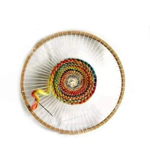 29cm Wood Weaving Frame - Circular Loom - Wooden Loom for Tapestry - Picture 1 of 5