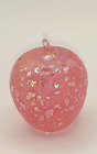 Heron Glass Pink Hand Crafted Apple - 6cm - Hand made in Cumbria - with Gift Box