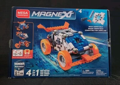 Mega Construx Magnext 4 in 1 Mag Racers Building Set - Image 1 of 3