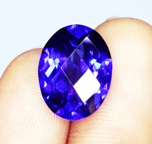 Zertifizierter natürlicher blauer Saphir loser Edelstein 10 kt Ovalschliff Ringgröße Saphir - Bild 1 von 14