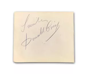 Donald Crisp / Joe E Brown Dual Signed Album Page Cut JSA COA Autograph - Picture 1 of 5