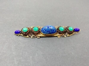 Broche de cuatro pulgadas verde y azul - Imagen 1 de 4
