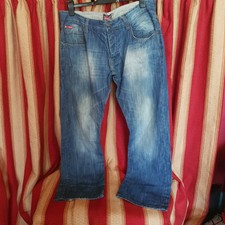 MENS VINTAGE LEE COOPER, W38" L32", Blue Straight Wide leg Denim Jeans Vgc