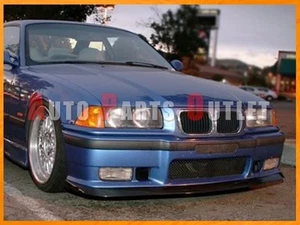 AC Style Carbon Fiber Front Bumper Lip For 1992-1998 BMW E36 M3 2Dr/4Dr Only - Picture 1 of 2