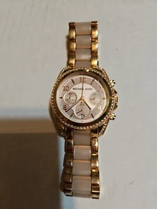 Michael Kors MK5943 Blair Rose Gold Blush Acetate Stainless Steel Women's Watch - Picture 1 of 11