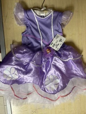 Sofía La Primera Pequeña 4-6 Niña Princesa Tutú Vestido Juegos con disfraces Fiesta Disfraz Foto 1 de 4