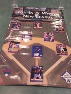 RARE 1998 ARIZONA DIAMONDBACKS MLB INAUGURAL SEASON FIRST DAY LINE-UP POSTER - Picture 1 of 10
