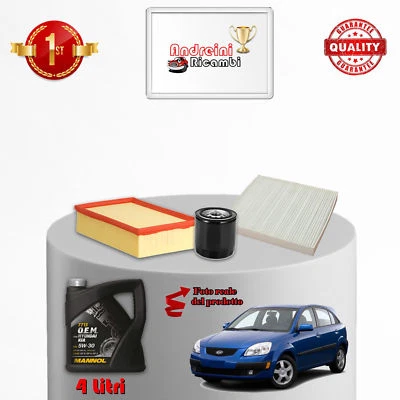 KIT TAGLIANDO FILTRI E OLIO KIA RIO II 1.6 82KW 112CV 2010 -> - Imagen 1 de 2