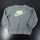 Nike Baby Boy's 24M Gray Camo Logo Pullover Casual Lounge Athletic Sweatshirt