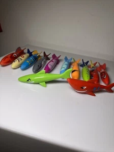 LOT OF 12 SWIM TORPEDOS SWIMMING POOL TORPEDO UNDERWATER DIVE TOYS - Picture 1 of 9