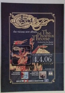 DEAD TO FALL "The Phoenix Throne" metalcore ~ Magazine Page PRINT AD 2006 - Picture 1 of 1