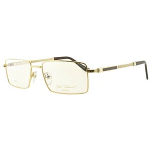 NEW!! PAUL VORSHERONT PV368 C1 23KGP Handmade Gold Rectangle Full Rim Mens Frame - Picture 1 of 7