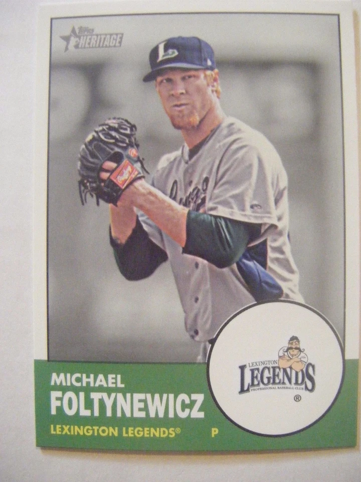 MIKE FOLTYNEWICZ BRAVES 2012 Topps Heritage Minors LEXINGTON baseball card ASTRO - Image 1 of 1