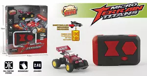 RC Micro 1/64 BUGGY W/ Turbo Micro Terrain Titans RC 2.4ghz -RED BUGGY- - Picture 1 of 17