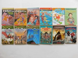 Children Kids Chapter Book Lot Magic Treehouse A to Z Mysteries I Survived Boys - Picture 1 of 3
