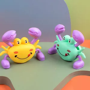 Children Crab Toy Colorful Interactive Cartoon Crustaceans Wind Up Toy Plastic - Picture 1 of 10