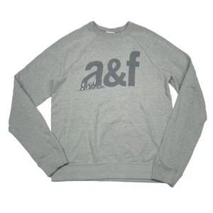 Felpa Pullover Abercrombie Youth XL Tema New York Logo Grigio - Foto 1 di 4