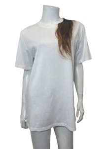 T-shirt bianca nuova con etichetta MM6 Maison Margiela stampa capelli taglia M - Foto 1 di 9