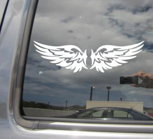 Angel Wings - Tribal Design - Car Auto Window Vinyl Decal Sticker 08031 - Picture 1 of 2