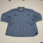 goodthreads men's slim-fit Blue and black Flannel Shirt Sz XL