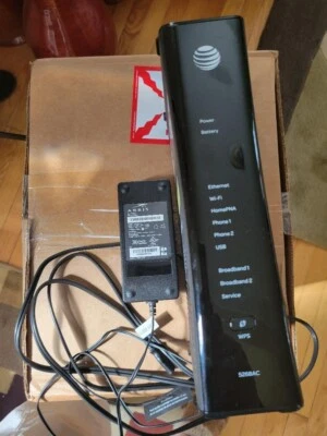 AT&T U-Verse Model 5268AC WI-FI Internet PACE Modem Router w/ Adapter - Image 1 of 2