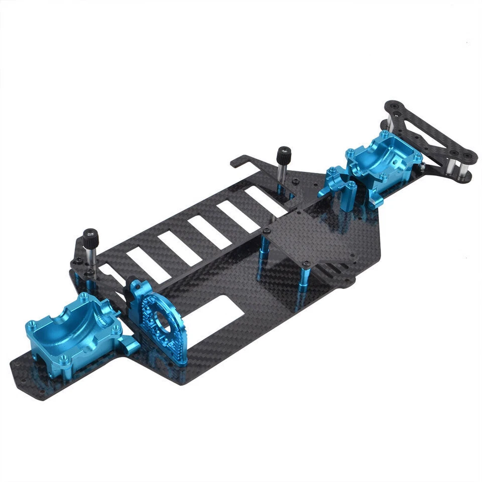 Carbon Fiber Unterdeck Chassis Kit Für Tamiya TT-02 TT-02S TT-02D Set - Bild 1 von 4