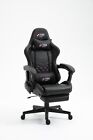 Tgs Computer/gaming Chair - Black/red Diamond Stitches- New