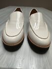 Franco Sarto Cypress Women's White Patent Leather Lug Sole Loafers Size Us 10