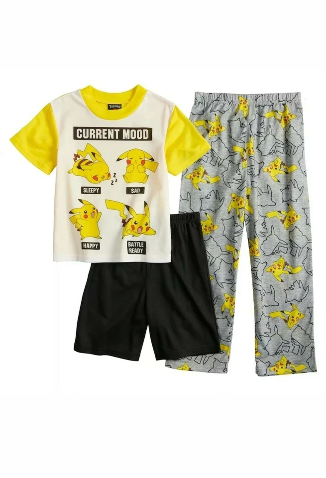 Pokemon Niños Pokemon Batalla 3 piezas Pijama Corto Set Talla 10 Foto 1 de 1
