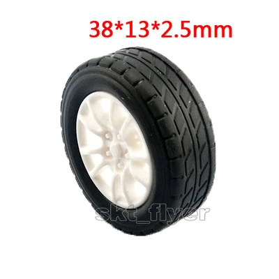 4pcs 38*13*2.5mm Rubber Car Tire 1:20 Toy Wheels Model Robot DIY RC Accessories - Image 1 of 2