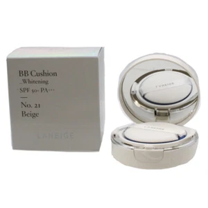 Laneige BB Cushion Whitening No 21 Beige WIth Refill Pore Control Anti Ageing - Picture 1 of 2