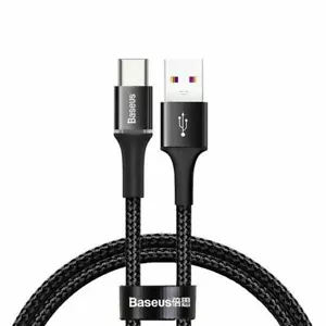 Baseus Halo USB-C (40W) Fast Flash Charge Data Cable in Black 1m - Picture 1 of 7