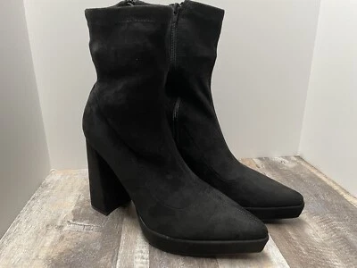 Botas de tacón alto de gamuza sintética súper elegantes de bambú 'Promoter' para mujer talla 6,5 ¡NUEVAS!!  Foto 1 de 4