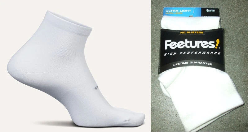 FEATURES Feetures Performance Ultra-Light Quarter Socks, Women's S
