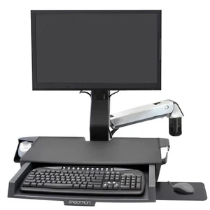 Ergotron Styleview Sit-Stand Combo Bras Avec Worksurface 45-260-026 - Photo 1/2