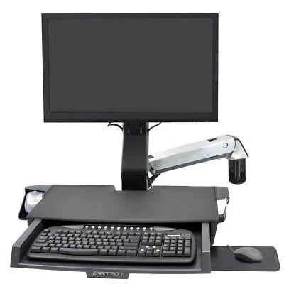 Ergotron StyleView Sit-Stand Combo Arm with Worksurface 45-260-026 Arbeitsplatz - Bild 1 von 2