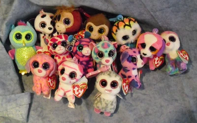 W-F-L TY Boos Schlüsselanhänger exclusiv große Auswahl 8,5 cm Glubschi