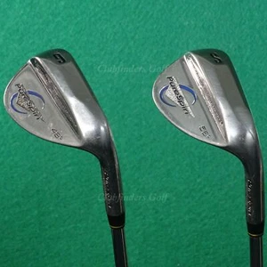 Pure Spin Diamond Face 48° Gap & 56° Sand Wedges Factory Steel Wedge SET OF 2 - Picture 1 of 3