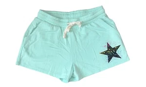 Pixie Lane Girls Fleece Lined Drawstring Splatter Star Lounge Shorts Size 7 - Picture 1 of 3