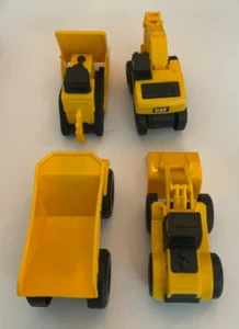 Toy State Vintage Industrial Cat Caterpillar Tractor set of 4 - Picture 1 of 3