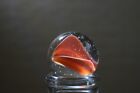 Vintage Cat's Eye Red Bubbles Clear Mint Condition